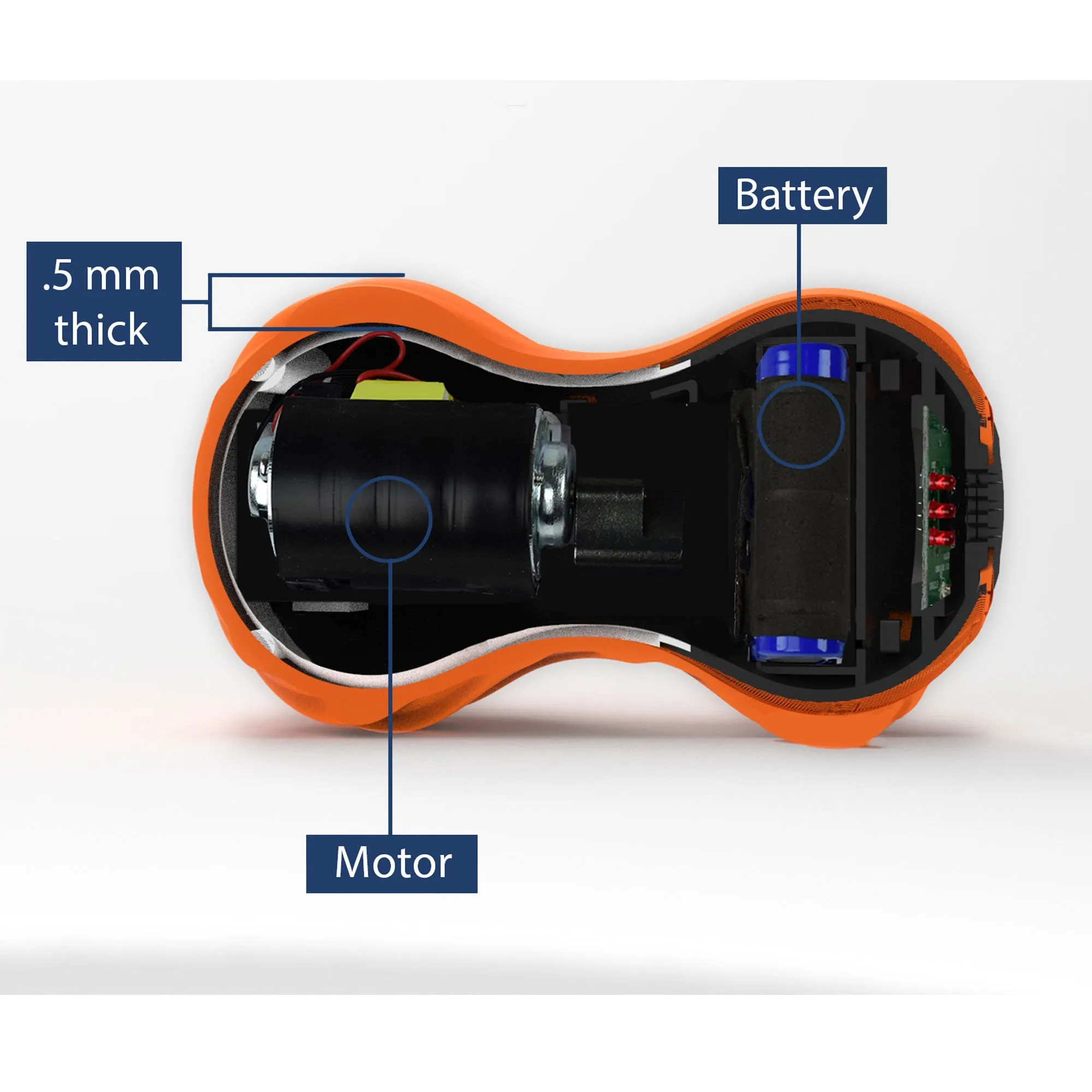 Zyllion Vibrating Peanut Massage Ball